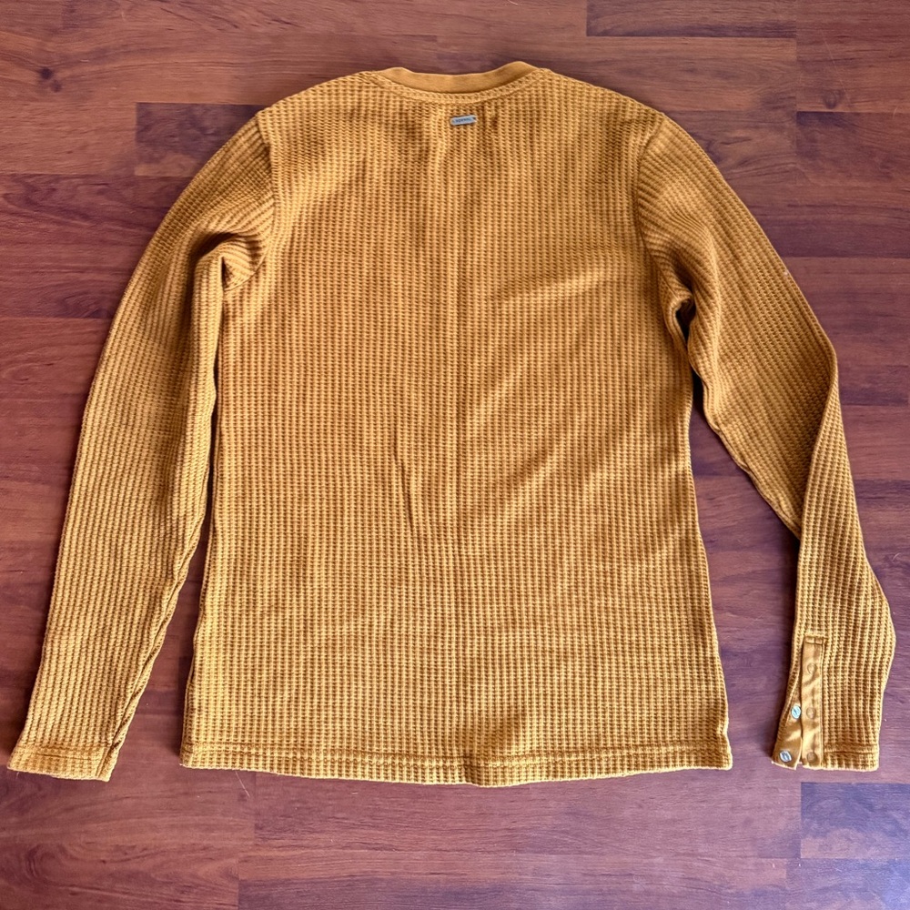 The‎ Normal Brand Tan Waffle Knit Henley - Picture 9 of 10